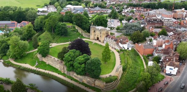 Castle events space from the air