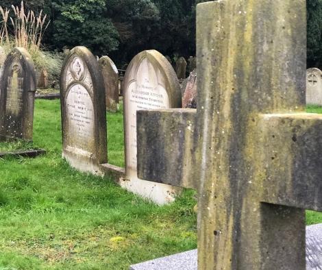 Gravestones at Tonbridge Cemetery