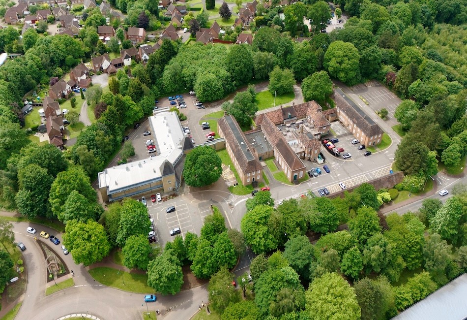 Kings hill office from the air