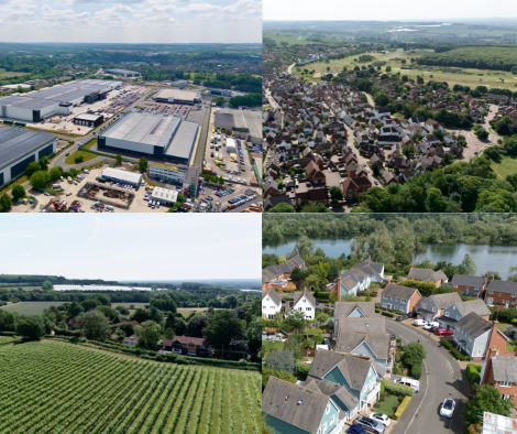 A number of pictures of places around the Borough
