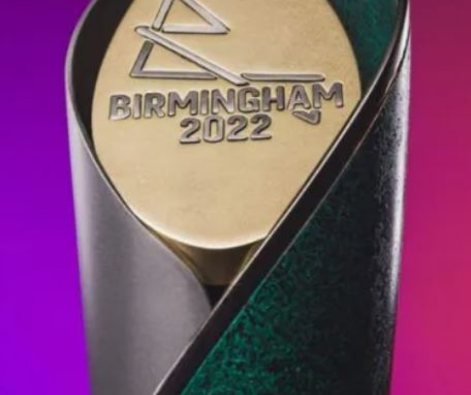 The baton for the Queen's Baton Relay
