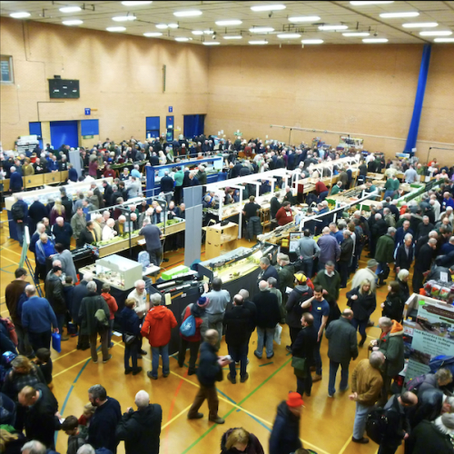 A view of the Tonbridge Model Railways Society Annual Exhibition  at the Angel Centre