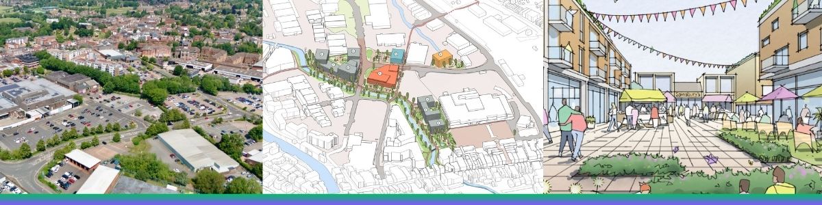Town centre project banner