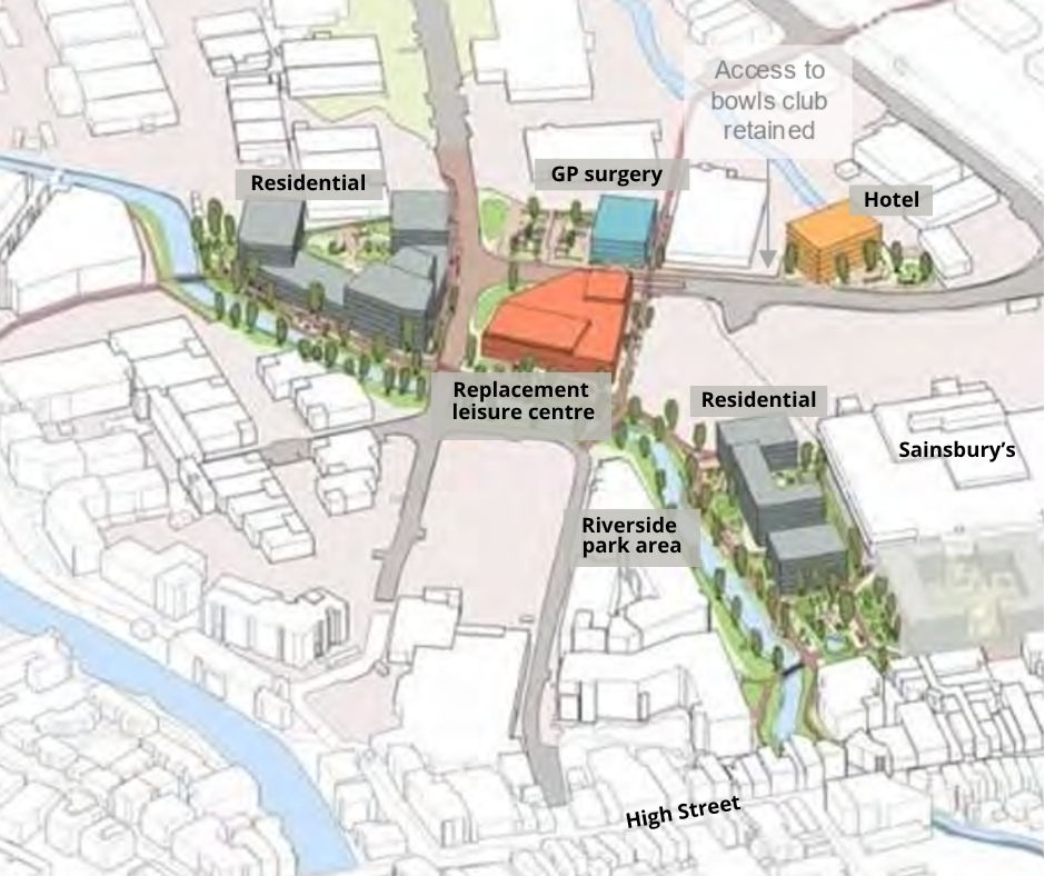 Tonbridge town centre planned locations