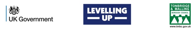UK Government, levelling up and TMBC logos