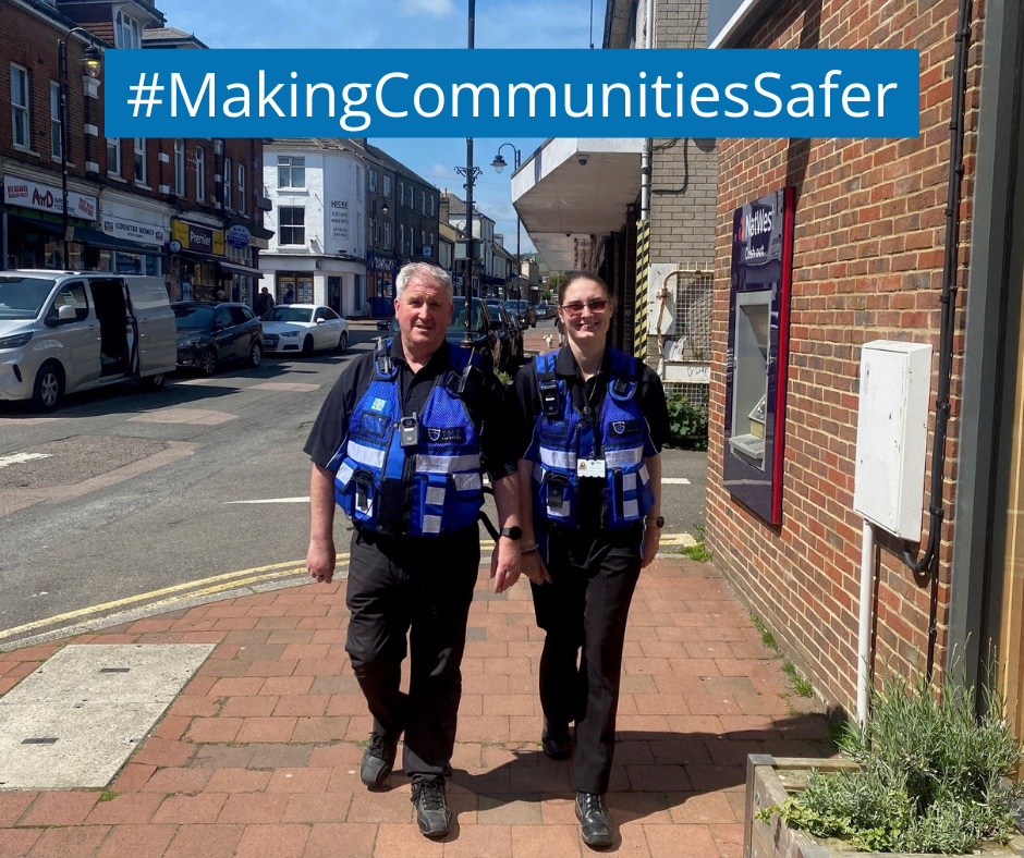 ASB officers on patrol in Snodland.