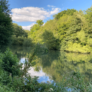 The lake at Basted Mill