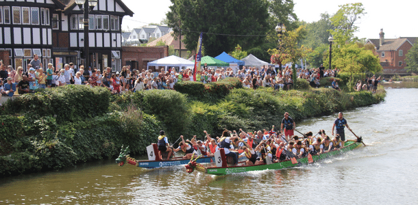 The dragon race in Tonbridge