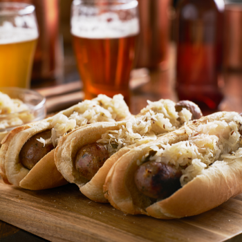 German sausages and beer