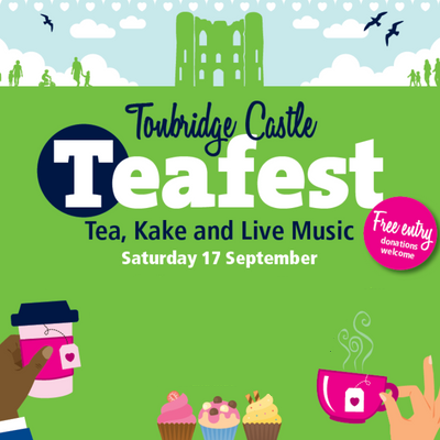 Tonbridge Castle Teafest Saturday 17 September. Free entry donations welcome