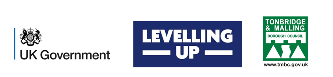 UK Government, levelling up, Tonbridge and Malling logos