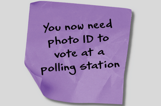 You now need photo ID to vote at a polling station